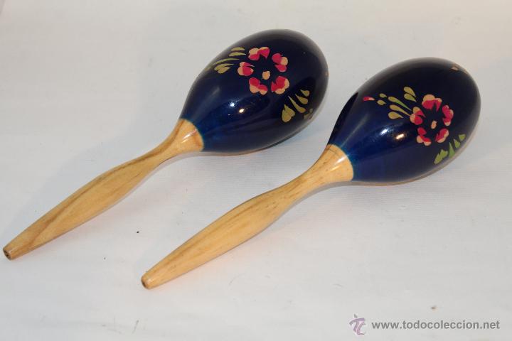 Instrumentos musicales: MARACAS MEXICANAS - Foto 1