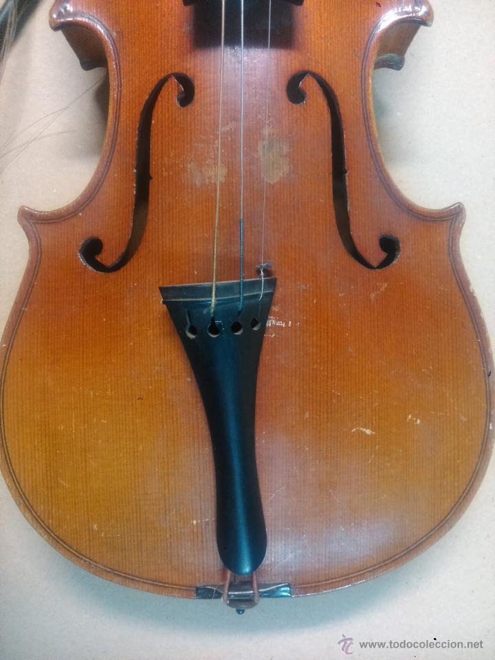 Instrumentos musicales: Viol&iacute;n con etiqueta copy of Antonius Stradivarius - Foto 9