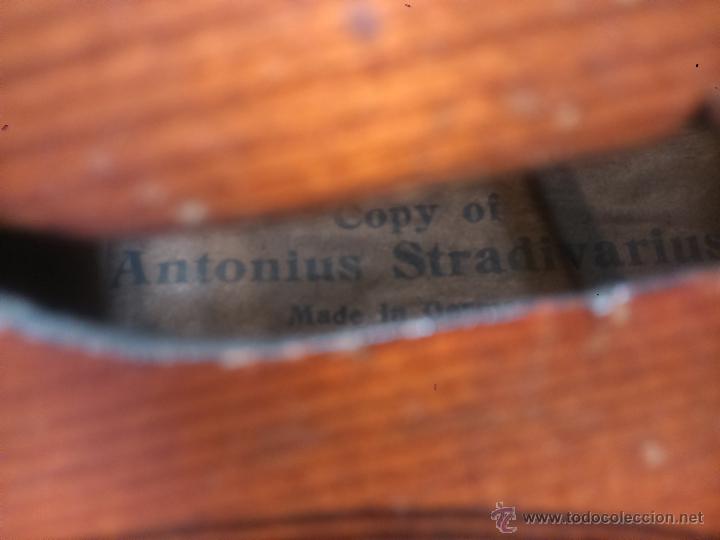Instrumentos musicales: Viol&iacute;n con etiqueta copy of Antonius Stradivarius - Foto 16