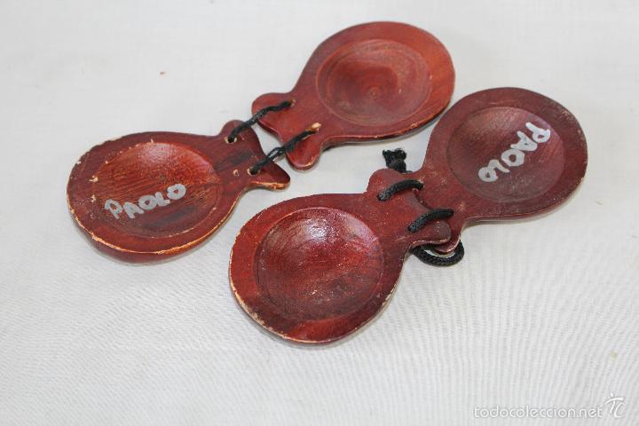 Instrumentos musicales: casta&ntilde;uelas de madera - Foto 3