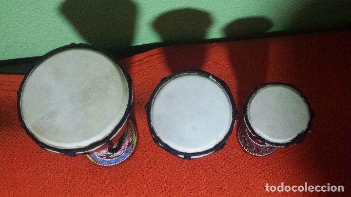 Instrumentos musicales: COLECCION DE 3 DJEMBES - Foto 5
