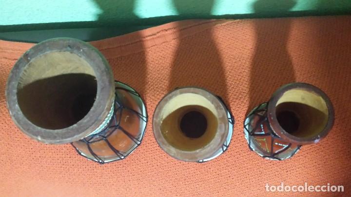 Instrumentos musicales: COLECCION DE 3 DJEMBES - Foto 6