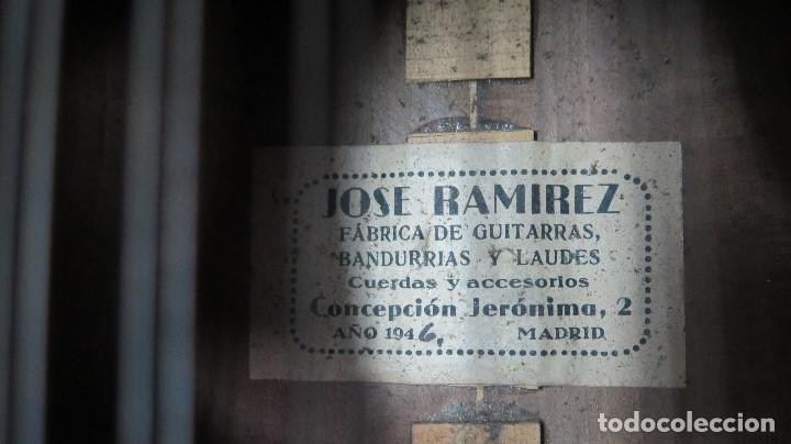 Instrumentos musicales: BANDURRIA DE JOSE RAMIREZ. 1946 - Foto 9