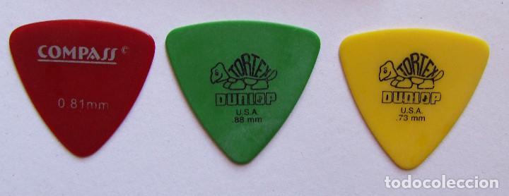 lote de tres puas dunlop tortex y compass - Comprar Accesorios instrumentos  musicales antiguos en todocoleccion - 78315061