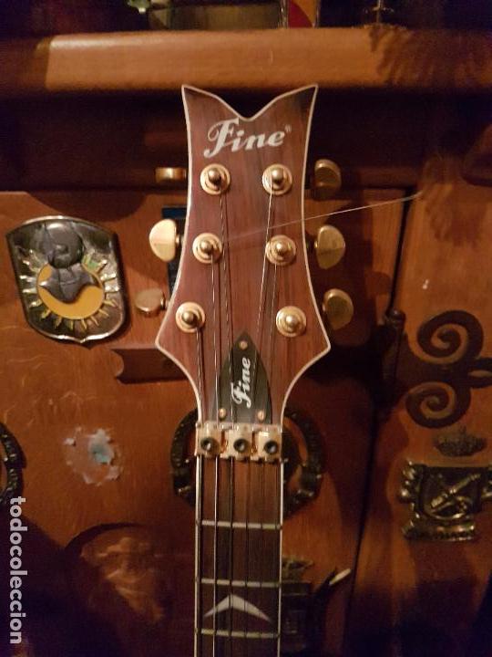 Instrumentos musicales: ESPECTACULAR GUITARRA ECL&Eacute;CTICA DE LA MARCA FINE. - Foto 7
