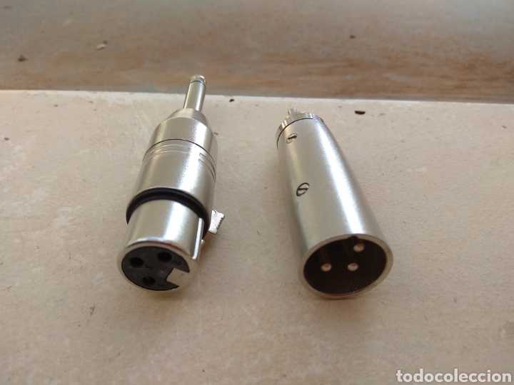 Instrumentos musicales: Antiguo Adaptador Conector Jack - Foto 1