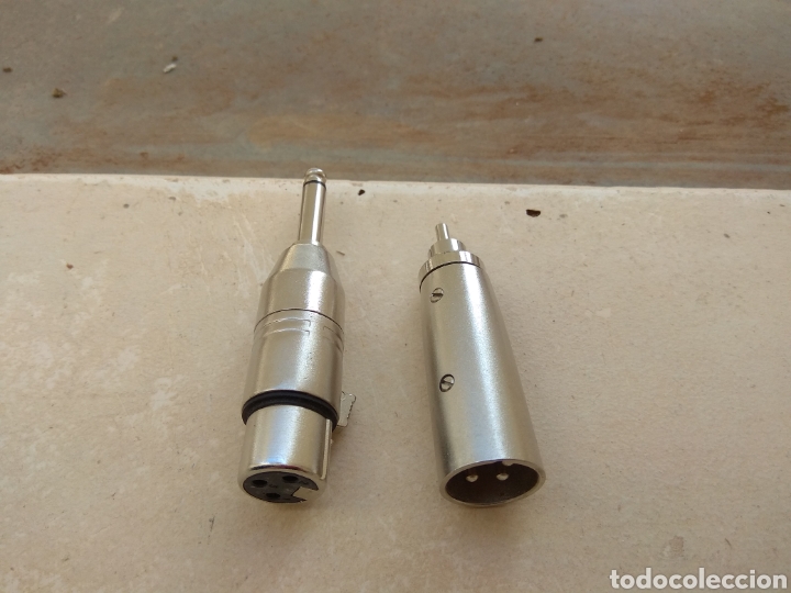 Instrumentos musicales: Antiguo Adaptador Conector Jack - Foto 2