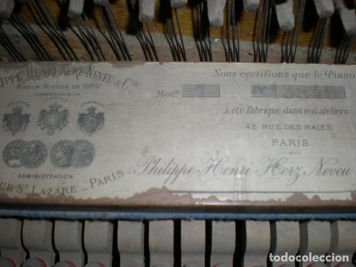 Instrumentos musicales: PIANO ANTIGUO DE PARED S. XIX - Foto 3