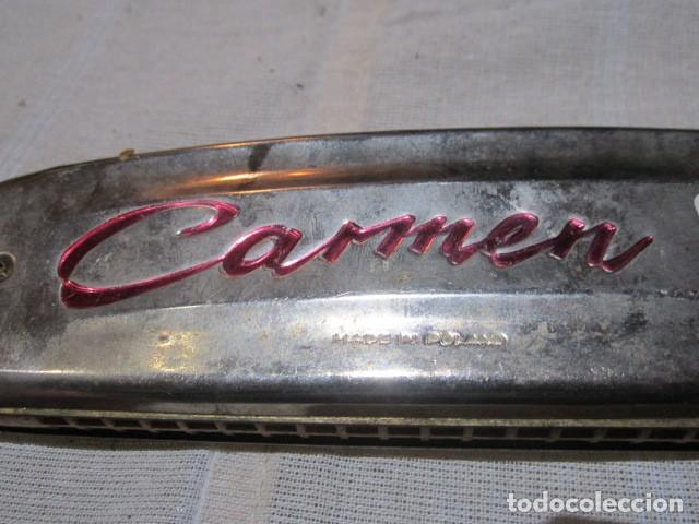 Instrumentos musicales: Arm&oacute;nica Carmen. Medida: 18 x 5,5 cms. - Foto 2