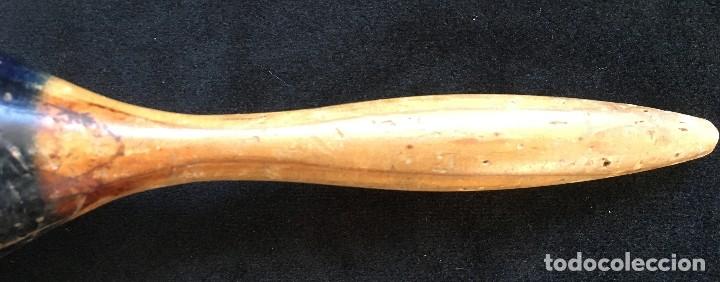 Instrumentos musicales: INCREIBLE ANTIGUO SONAJERO, o MARACA DE MADERA - Foto 2