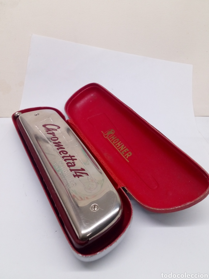 Instrumentos musicales: Armonica M-Hohner Chrometta 14 con su estuche - Foto 4