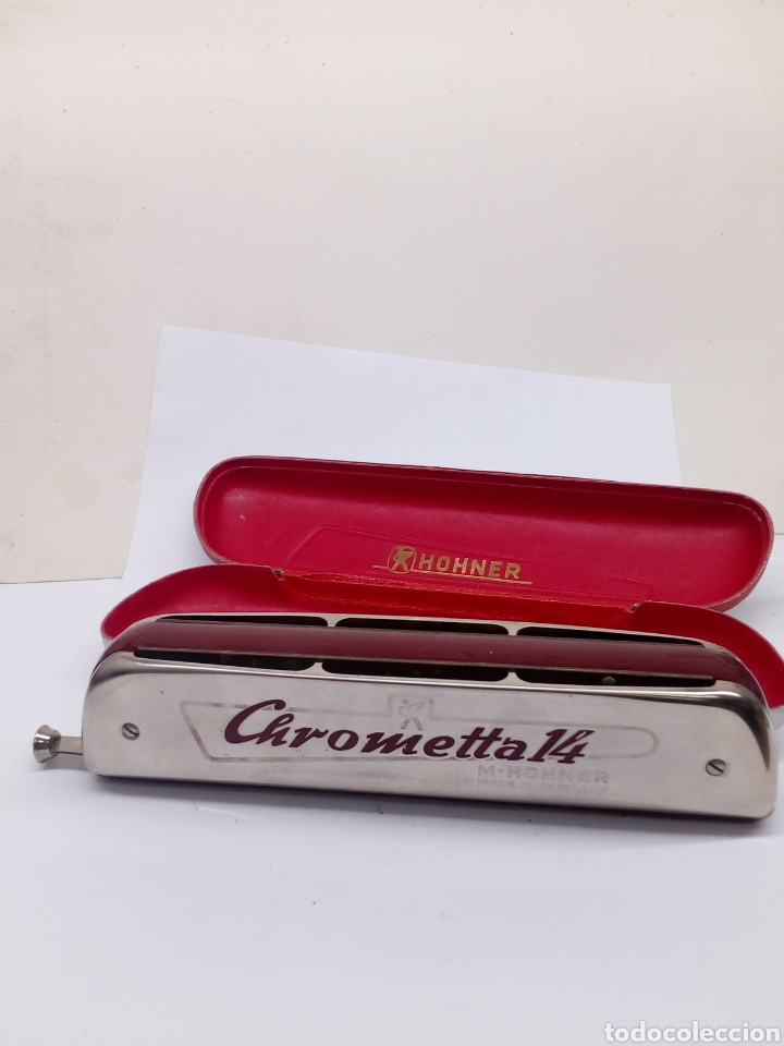 Instrumentos musicales: Armonica M-Hohner Chrometta 14 con su estuche - Foto 5