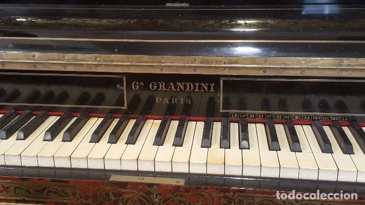 Instrumentos musicales: Piano boulle Napoleón III. Espectacular. Piano antiguo siglo XIX. - Foto 7 - 5538763