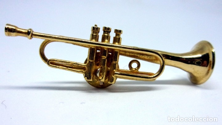 Instrumentos musicales: TROMPETA MINIATURA PIN - Foto 3