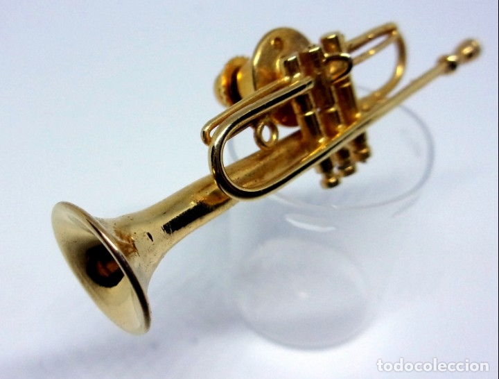 Instrumentos musicales: TROMPETA MINIATURA PIN - Foto 2