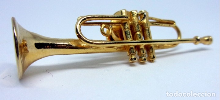 Instrumentos musicales: TROMPETA MINIATURA PIN - Foto 1