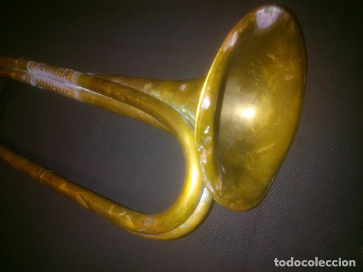 Instrumentos musicales: Corneta muy antigua para restaurar - Foto 4