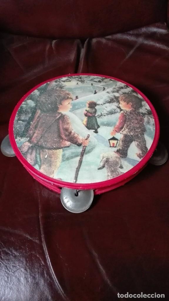 Instrumentos musicales: Pandereta d&eacute;cada de los 60 m&aacute;s o menos - Foto 1