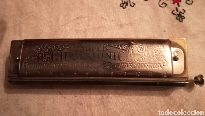 Instrumentos musicales: Antigua harm&oacute;nica, Super Crom&aacute;tica M, HOHNER - Foto 2