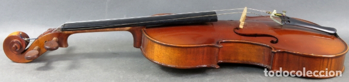 Instrumentos musicales: Violín copia de un Antonio Estradivarius Cremonensis 1721 en su estuche original siglo XX - Foto 5 - 164681510
