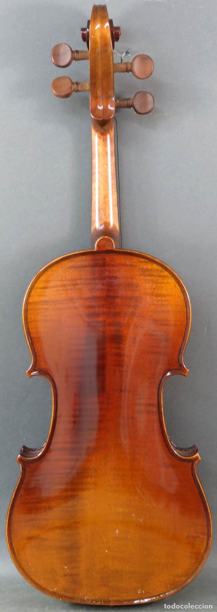 Instrumentos musicales: Violín copia de un Antonio Estradivarius Cremonensis 1721 en su estuche original siglo XX - Foto 6 - 164681510
