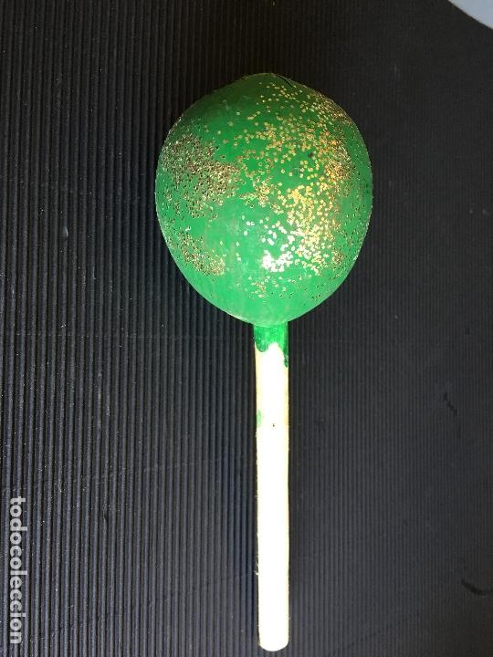 Instrumentos musicales: MAGNIFICA MARACA ARTESANAL, BELLAMENTE DECORADA - Foto 3