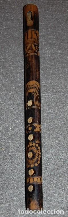 Instrumentos musicales: FLAUTA PERUANA DE MADERA - Foto 1