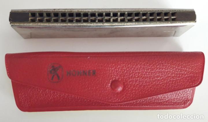 Instrumentos musicales: HARMONICA ANTIGUA ECHO HOHNER. CON ESTUCHE / FUNDA. - Foto 2