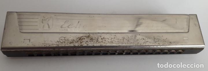 Instrumentos musicales: HARMONICA ANTIGUA ECHO HOHNER. CON ESTUCHE / FUNDA. - Foto 3