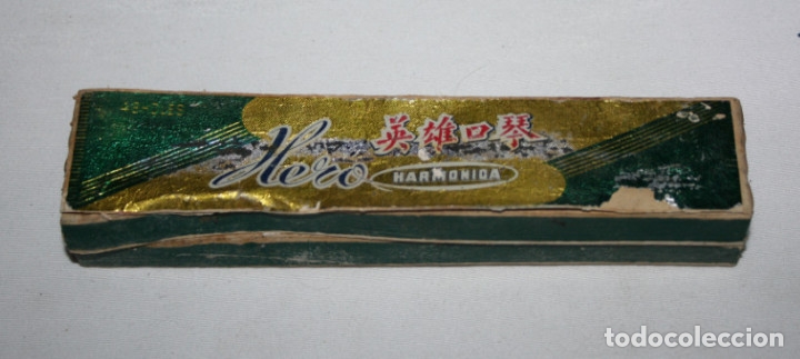 Instrumentos musicales: ANTIGUA HARMONICA HERO EN SU CAJA - Foto 1