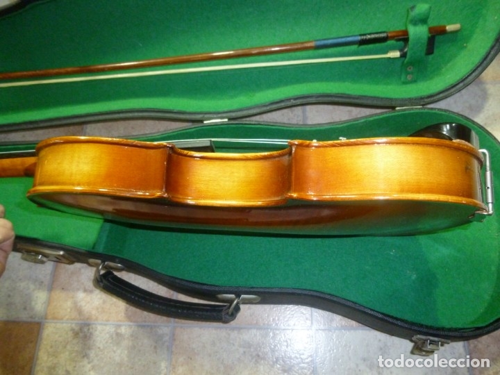 Instrumentos musicales: Lote de 2 antiguos violines checos Stradivarius - Foto 8 - 174085100