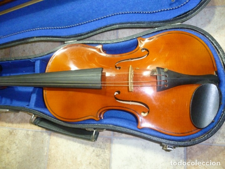 Instrumentos musicales: Lote de 2 antiguos violines checos Stradivarius - Foto 10 - 174085100