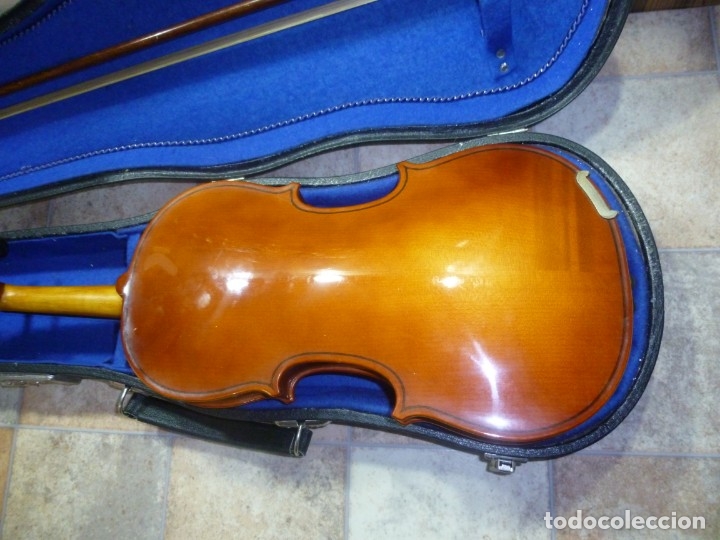 Instrumentos musicales: Lote de 2 antiguos violines checos Stradivarius - Foto 11 - 174085100