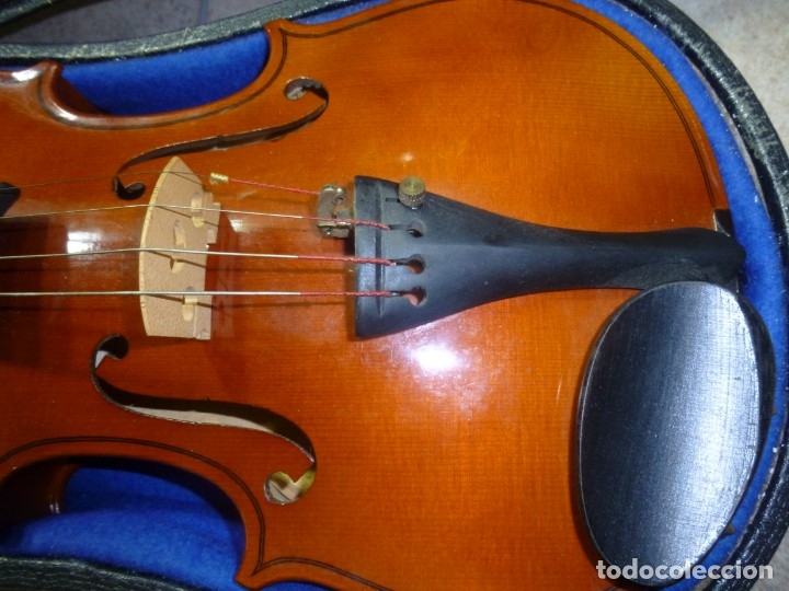 Instrumentos musicales: Lote de 2 antiguos violines checos Stradivarius - Foto 14 - 174085100