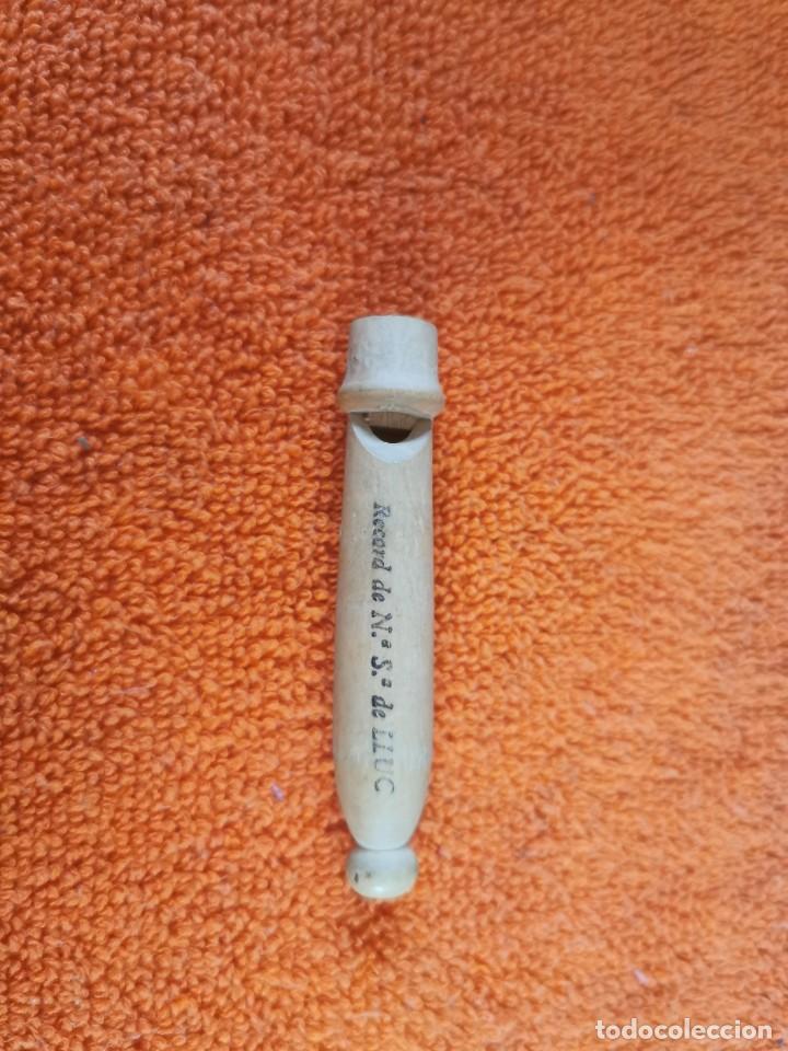 Instrumentos musicales: Antiguo silbato R&eacute;cord de N. S. De lluc - Foto 1