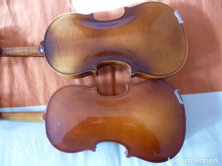 Instrumentos musicales: Lote de 2 antiguos violines checos Stradivarius - Foto 18 - 174085100