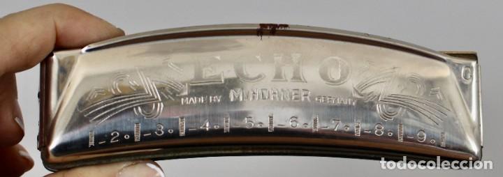 Instrumentos musicales: Arm&oacute;nica en su estuche original. ECHO - HOHNER, Made in Germany. - Foto 7