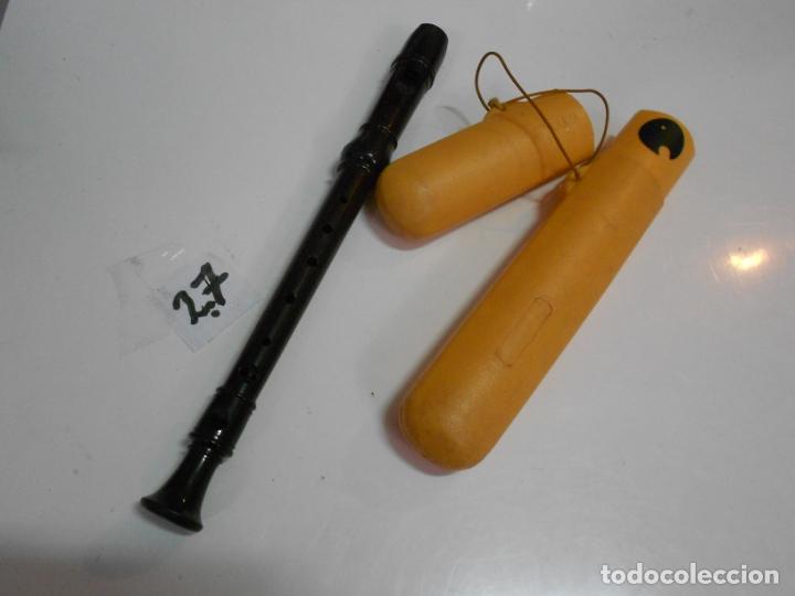 Instrumentos musicales: ANTIGUA FLAUTA CON FUNDA - Foto 1