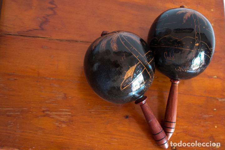 Instrumentos musicales: Maracas cubanas 1980 - Foto 1