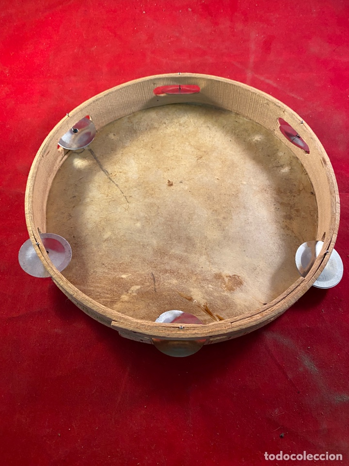 Instrumentos musicales: Pandereta de piel - Foto 2