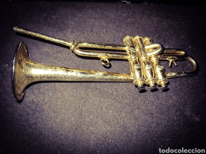 Instrumentos musicales: TROMPETA MINIATURA CON CAJA. - Foto 2