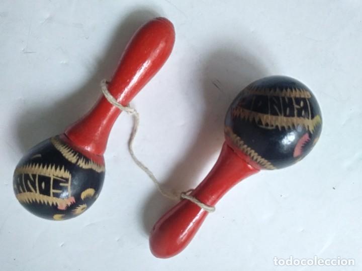 Instrumentos musicales: MARACAS DE MADERA 11cm - Foto 3
