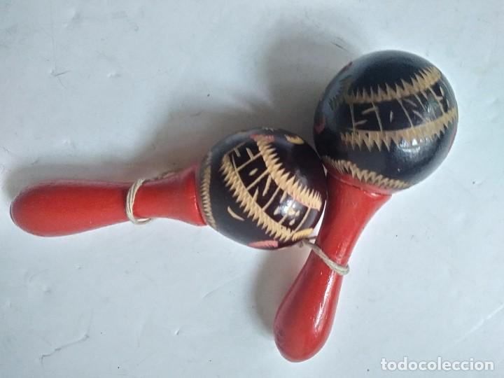 Instrumentos musicales: MARACAS DE MADERA 11cm - Foto 4