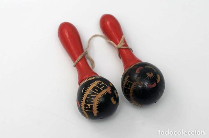 Instrumentos musicales: MARACAS DE MADERA 11cm - Foto 7