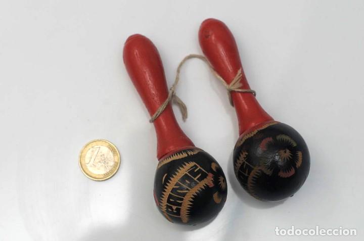 Instrumentos musicales: MARACAS DE MADERA 11cm - Foto 8