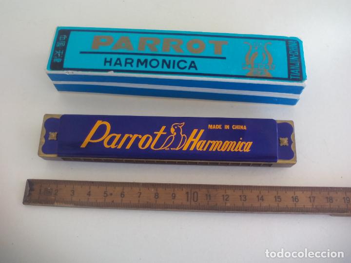 Instrumentos musicales: HARMONICA PARROT CON CAJA ORIGINAL EN BUEN ESTADO - Foto 3