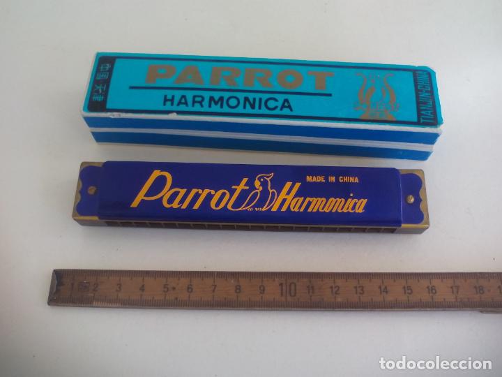 Instrumentos musicales: HARMONICA PARROT CON CAJA ORIGINAL EN BUEN ESTADO - Foto 1