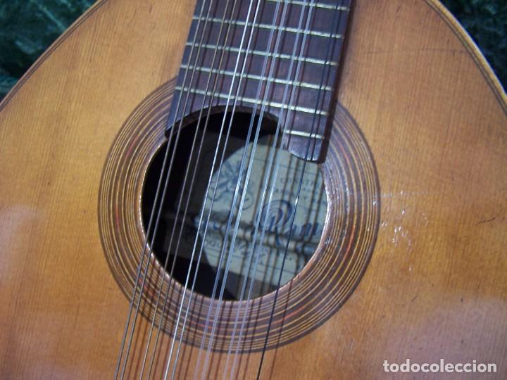 Instrumentos musicales: BANDURRIA JOSE RAMIREZ MADRID 1958 - Foto 13