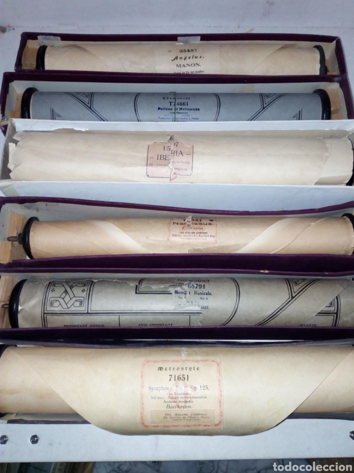 Instrumentos musicales: LOTE ROLLOS DE PIANOLA - Foto 5