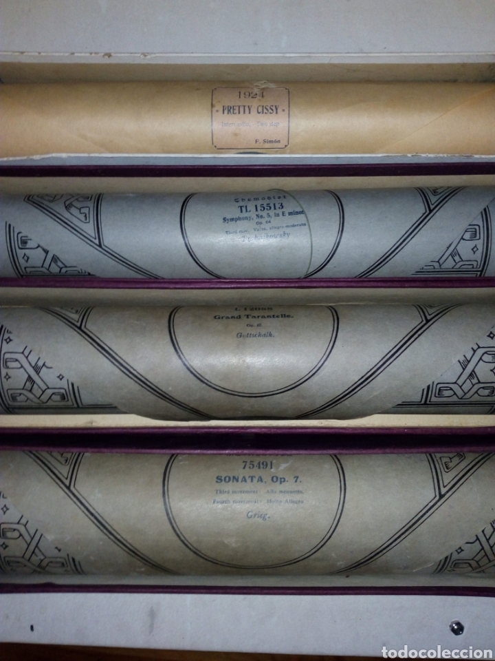 Instrumentos musicales: LOTE ROLLOS DE PIANOLA - Foto 1